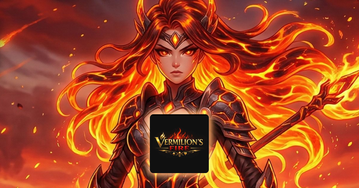 Vermilions Fire homepage banner showing the platform identity and mobile-focused experience